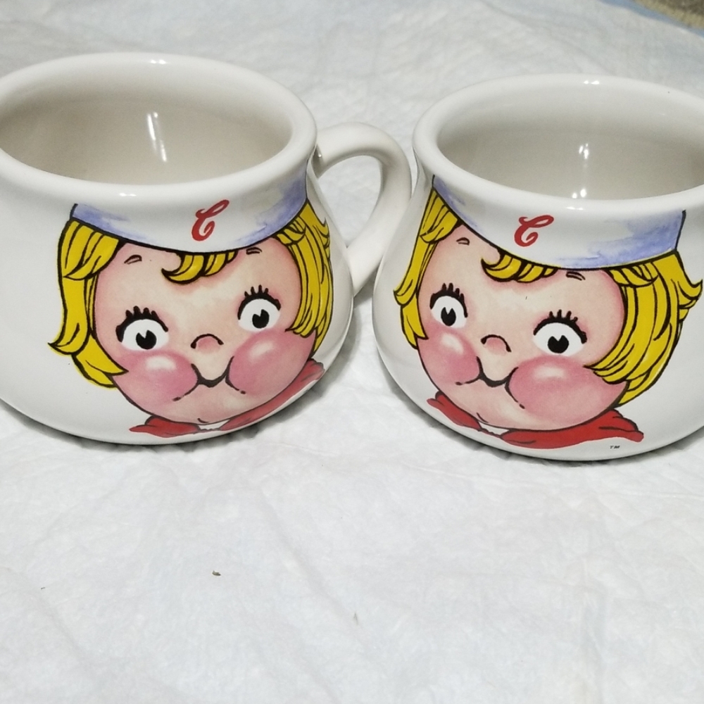 Unused 1998 Campbell soup mugs